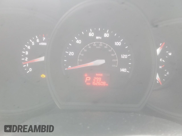 2016 Kia Rio LX with VIN KNADM4A31G6680582, listed as a Copart auction lot 46137275 with 162,608 mi miles and Salvage Title. Bid and sale history available at carsss.com. Image 9.