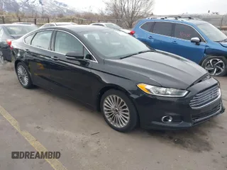 2015 Ford Fusion Titanium with VIN 3FA6P0K91FR238763, listed as a IAAI auction lot 41855030 with 162,060 mi miles. Bid and sale history available at carsss.com. Image 1.