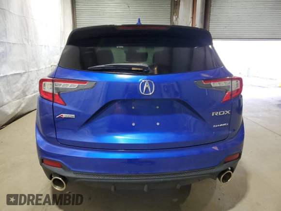 2021 Acura RDX w/A-Spec Package with VIN 5J8TC2H60ML014043, listed as a Copart auction lot 47319815 with 29,065 mi miles and Clean Title. Bid and sale history available at DreamBid. Image 6.