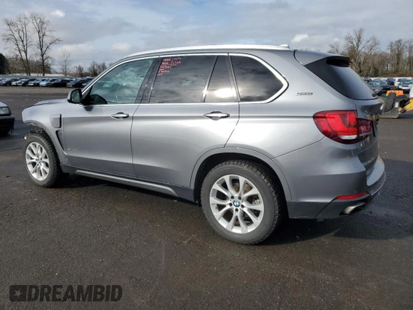 2018 BMW X5 xDrive40e iPerformance with VIN 5UXKT0C57J0V99079, listed as a Copart auction lot 44621905 with 57,556 mi miles and Salvage Title. Bid and sale history available at carsss.com. Image 2.