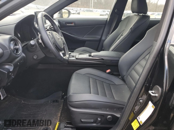2024 Lexus IS 350 F Sport with VIN JTHGZ1E27R5036092, listed as a Copart auction lot 88706965 with 5,697 mi miles and Salvage title. Bid and sale history available at DreamBid. Image 7.