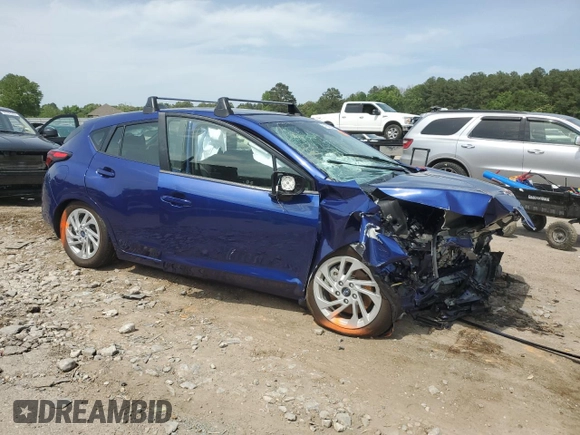 2024 Subaru Impreza z VIN JF1GUABC1R8321338, wystawiony jako Copart lot #57155825 z przebiegiem Nie podano mil oraz Szkoda całkowita • Salvage title. Historia ofert i sprzedaży dostępna na DreamBid. Obrazek 4.