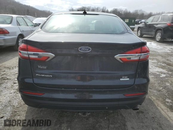 2019 Ford Fusion SE with VIN 3FA6P0HD6KR248596, listed as a Copart auction lot 45705115 with 48,988 mi miles and Salvage Title. Bid and sale history available at DreamBid. Image 6.