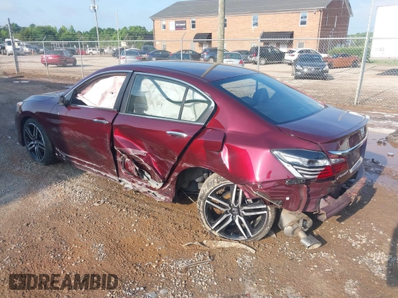 2016 Honda Accord Sport with VIN 1HGCR2F55GA020218, listed as a IAAI auction lot 42427342 with 138,803 mi miles and . Bid and sale history available at DreamBid. Image 3.