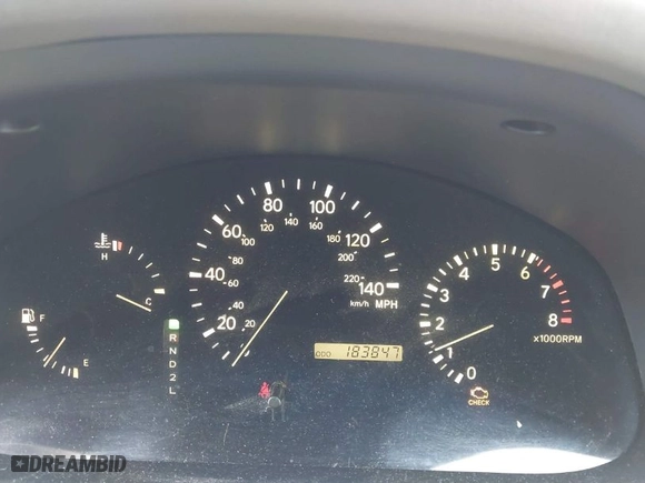 2001 Lexus RX 300 with VIN JTJHF10U210182051, listed as a IAAI auction lot 41624793 with 183,847 mi miles. Bid and sale history available at carsss.com. Image 7.