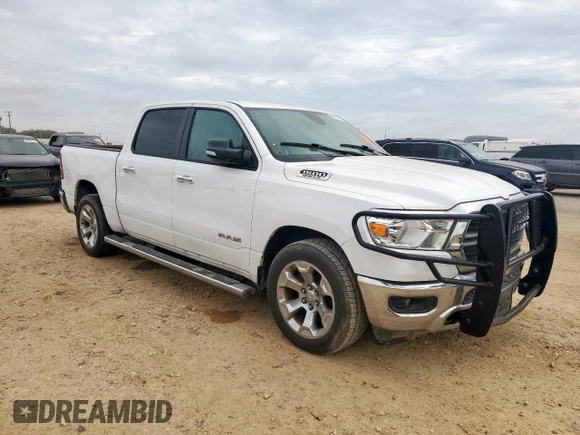 2019 Ram 1500 Big Horn with VIN 1C6RREFT8KN548370, listed as a Copart auction lot 64797115 with Not provided miles and Salvage title. Bid and sale history available at DreamBid. Image 4.