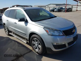 2017 Chevrolet Traverse LS with VIN 1GNKRFED6HJ349609, listed as a IAAI auction lot 41718938 with 165,883 mi miles. Bid and sale history available at carsss.com. Image 1.