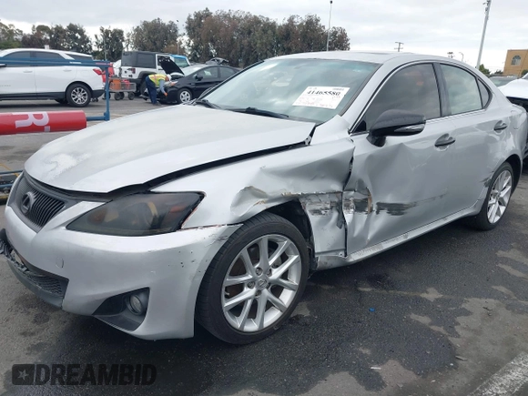 2012 Lexus IS 250 with VIN JTHCF5C22C5055027, listed as a IAAI auction lot 41465580 with 167,686 mi miles and . Bid and sale history available at DreamBid. Image 6.