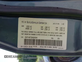 2005 Dodge Magnum z VIN 2D4FV48T35H624544, wystawiony jako IAAI lot #42405272 z przebiegiem 245 529 mil mil oraz . Historia ofert i sprzedaży dostępna na DreamBid. Obrazek 9.