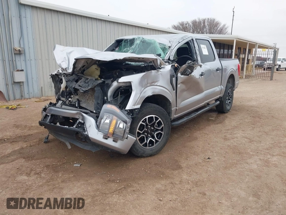 2023 Ford F-150 XL with VIN 1FTFW1E58PFB69225, listed as a IAAI auction lot 41546811 with 1 mi miles. Bid and sale history available at carsss.com. Image 2.