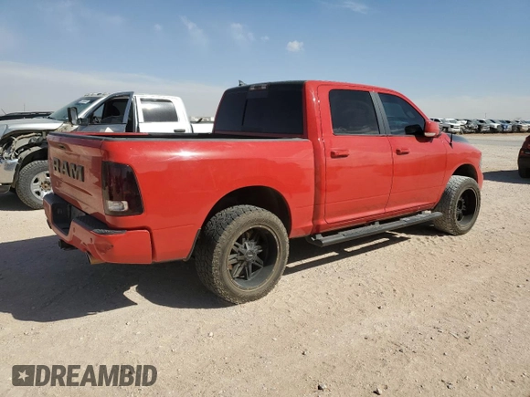 2018 Ram 1500 Night with VIN 1C6RR7MT1JS145782, listed as a Copart auction lot 48660115 with 213,838 mi miles and Salvage Title. Bid and sale history available at carsss.com. Image 3.