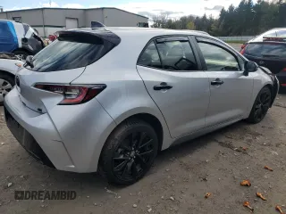 2022 Toyota Corolla Hatchback SE with VIN JTND4MBE9N3179176, listed as a Copart auction lot 75605984 with 25,570 mi miles and Salvage Title. Bid and sale history available at carsss.com. Image 3.