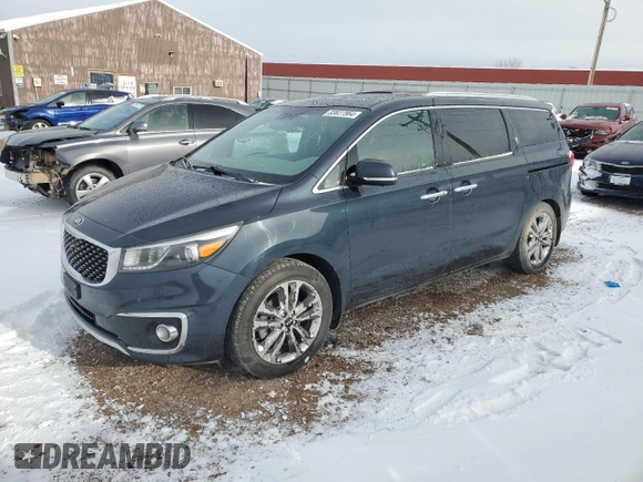 2015 Kia Sedona SX-L with VIN KNDME5C15F6056820, listed as a Copart auction lot 83827564 with 247,171 mi miles and Clean Title. Bid and sale history available at DreamBid. Image 1.
