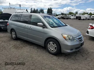 2006 Honda Odyssey EX-L z VIN 5FNRL38796B104224, wystawiony jako Copart lot #59049985 z przebiegiem 161 476 mil mil oraz Czysty tytuł • Clean title. Historia ofert i sprzedaży dostępna na DreamBid. Obrazek 4.