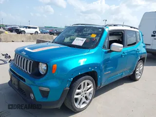 2021 Jeep Renegade Latitude with VIN ZACNJCBB8MPM51418, listed as a IAAI auction lot 42527686 with 64,459 mi miles and . Bid and sale history available at DreamBid. Image 2.