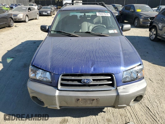 2003 Subaru Forester XS with VIN JF1SG65643H727254, listed as a Copart auction lot 78427674 with 231,553 mi miles and Clean Title. Bid and sale history available at carsss.com. Image 5.