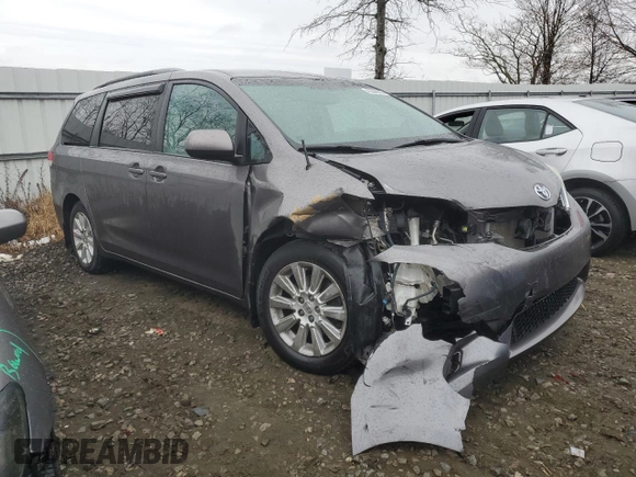 2013 Toyota Sienna LE with VIN 5TDJK3DC9DS060009, listed as a Copart auction lot 43040645 with 171,369 mi miles and Salvage Title. Bid and sale history available at carsss.com. Image 4.