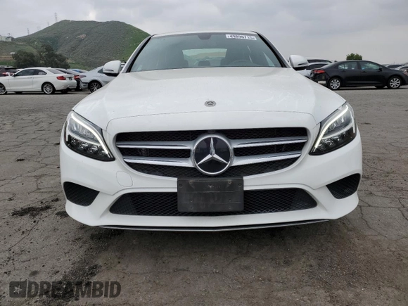 2019 Mercedes-Benz C 300 with VIN WDDWF8DBXKR458622, listed as a Copart auction lot 49896715 with 77,711 mi miles and Salvage Title. Bid and sale history available at DreamBid. Image 5.