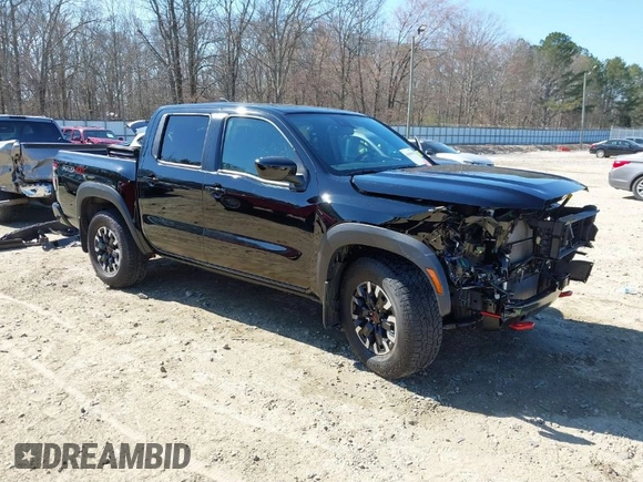 2024 Nissan Frontier Pro-4X with VIN 1N6ED1EK3RN654112, listed as a IAAI auction lot 41686345 with 14,893 mi miles and . Bid and sale history available at DreamBid. Image 1.