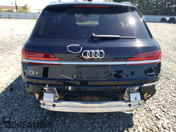 2020 Audi Q7 Premium with VIN WA1AJAF79LD011582, listed as a Copart auction lot 65798103 with 21,192 mi miles. Bid and sale history available at carsss.com. Image 6.