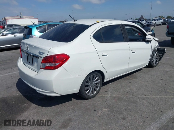 2018 Mitsubishi Mirage G4 SE with VIN ML32F4FJ9JHF15067, listed as a IAAI auction lot 41697906 with 37,906 mi miles. Bid and sale history available at carsss.com. Image 4.