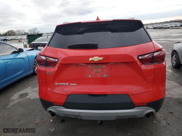 2019 Chevrolet Blazer with VIN 3GNKBHRS8KS704360, listed as a Copart auction lot 80065944 with 120,850 mi miles and Salvage Title. Bid and sale history available at carsss.com. Image 6.