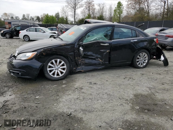 2013 Chrysler 200 Limited with VIN 1C3CCBCG9DN751782, listed as a Copart auction lot 52711945 with Not Provided miles and Salvage Title. Bid and sale history available at DreamBid. Image 1.