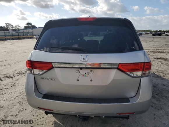 2014 Honda Odyssey EX-L with VIN 5FNRL5H61EB041346, listed as a Copart auction lot 80528614 with 111,625 mi miles and Clean Title. Bid and sale history available at carsss.com. Image 6.