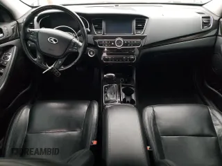 2015 Kia Cadenza Premium with VIN KNALN4D74F5182985, listed as a Copart auction lot 82197034 with 120,231 mi miles and Salvage Title. Bid and sale history available at carsss.com. Image 8.