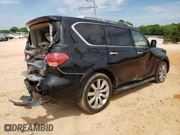 2014 Infiniti QX80 z VIN JN8AZ2NF4E9553258, wystawiony jako Copart lot #54238315 z przebiegiem 223 363 mil mil oraz Szkoda całkowita • Salvage title. Historia ofert i sprzedaży dostępna na DreamBid. Obrazek 3.