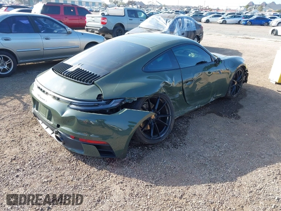 2022 Porsche 911 Carrera S with VIN WP0AB2A9XNS222421, listed as a IAAI auction lot 41872905 with 18,903 mi miles. Bid and sale history available at carsss.com. Image 4.