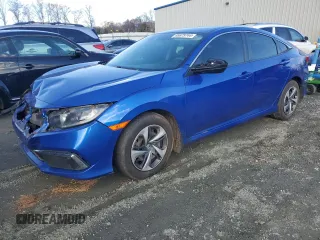 2019 Honda Civic Sedan LX with VIN 19XFC2F61KE038744, listed as a Copart auction lot 85879744 with 0 mi miles and Salvage Title. Bid and sale history available at carsss.com. Image 1.