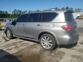 2011 Infiniti QX56 7-passenger with VIN JN8AZ2NF3B9502751, listed as a Copart auction lot 52233705 with Not Provided miles and Salvage Title. Bid and sale history available at carsss.com. Image 2.