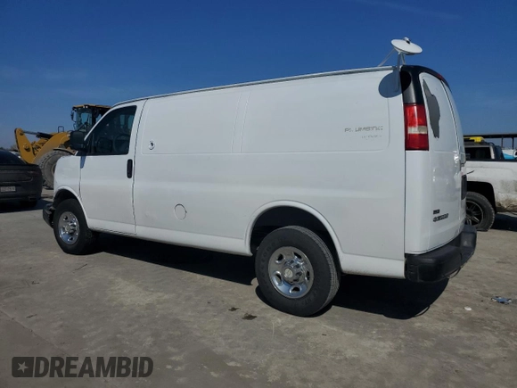 2010 Chevrolet Express Cargo with VIN 1GCZGFBA5A1162729, listed as a Copart auction lot 45866105 with Not provided miles and Salvage title. Bid and sale history available at DreamBid. Image 2.