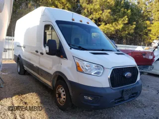 2021 Ford Transit with VIN 1FTRS4XG1MKA15984, listed as a Copart auction lot 41448555 with 59,264 mi miles and Salvage Title. Bid and sale history available at carsss.com. Image 4.