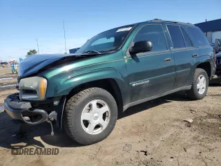 2002 Chevrolet TrailBlazer LS with VIN 1GNDT13S722508458, listed as a Copart auction lot 51221705 with 155,818 mi miles and Salvage Title. Bid and sale history available at DreamBid. Image 1.
