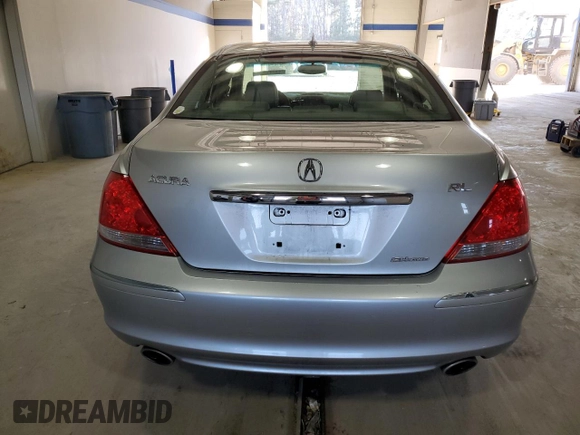 2008 Acura RL with VIN JH4KB16528C001848, listed as a Copart auction lot 42711235 with 156,055 mi miles and Salvage Title. Bid and sale history available at DreamBid. Image 6.