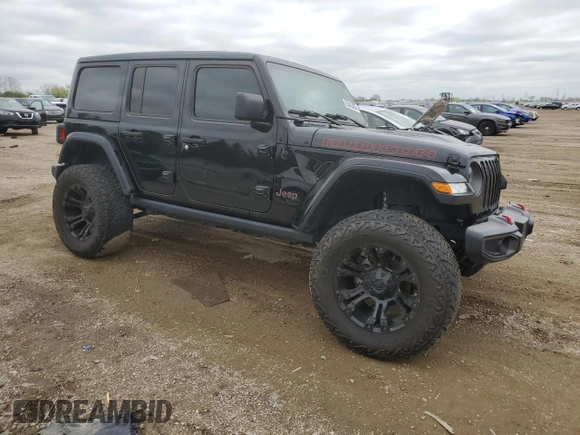2021 Jeep Wrangler Unlimited Rubicon z VIN 1C4HJXFN1MW793064, wystawiony jako Copart lot #55643305 z przebiegiem 51 944 mil mil oraz Szkoda całkowita • Salvage title. Historia ofert i sprzedaży dostępna na DreamBid. Obrazek 4.