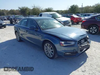 2015 Audi A4 Premium Plus with VIN WAUFFAFL8FN009134, listed as a IAAI auction lot 41744577 with 150,878 mi miles. Bid and sale history available at carsss.com. Image 1.