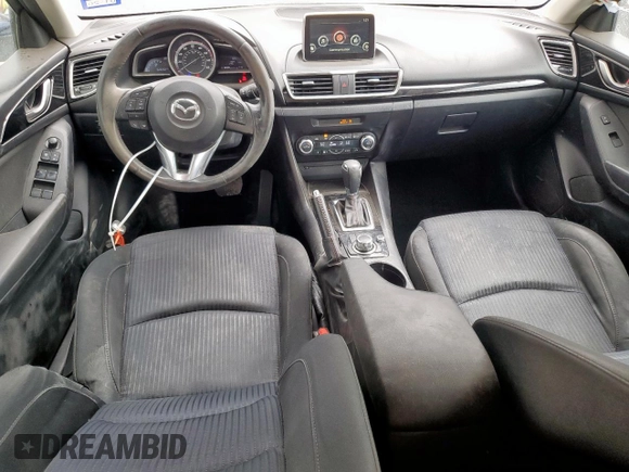 2016 Mazda 3 i Touring with VIN 3MZBM1M71GM329594, listed as a Copart auction lot 62305645 with 92,690 mi miles and Salvage title. Bid and sale history available at DreamBid. Image 8.