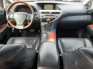 2010 Lexus RX 450h with VIN JTJBC1BAXA2403465, listed as a Copart auction lot 51248335 with 128,932 mi miles and Salvage Title. Bid and sale history available at DreamBid. Image 8.
