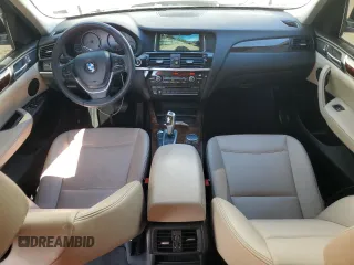 2017 BMW X3 sDrive28i with VIN 5UXWZ7C50H0U45400, listed as a Copart auction lot 53637115 with 86,555 mi miles and Salvage Title. Bid and sale history available at DreamBid. Image 8.