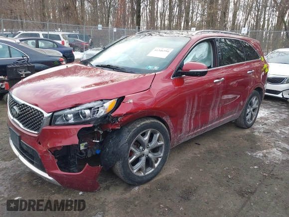 2016 Kia Sorento SX with VIN 5XYPKDA55GG107544, listed as a IAAI auction lot 41346594 with 107,309 mi miles. Bid and sale history available at carsss.com. Image 2.