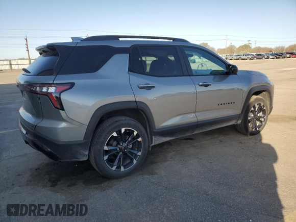 2025 Chevrolet Equinox AWD RS with VIN 3GNAXTEG9SL112476, listed as a Copart auction lot 50520325 with 2,313 mi miles and Salvage title. Bid and sale history available at DreamBid. Image 3.
