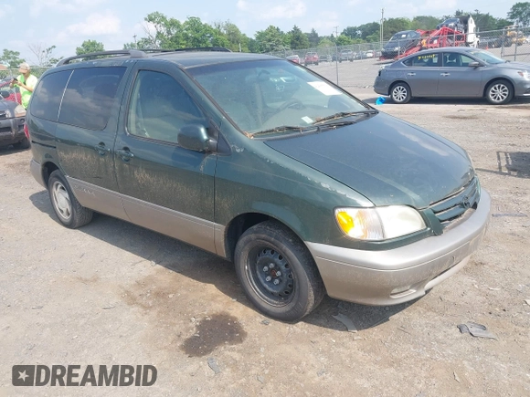 2002 Toyota Sienna LE z VIN 4T3ZF13C22U422237, wystawiony jako IAAI lot #42495778 z przebiegiem 114 178 mil mil oraz . Historia ofert i sprzedaży dostępna na DreamBid. Obrazek 1.
