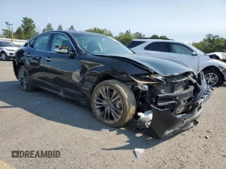 2019 Infiniti Q70 Luxe with VIN JN1BY1AR6KM585945, listed as a Copart auction lot 42006195 with 38,468 mi miles and Salvage title. Bid and sale history available at DreamBid. Image 4.
