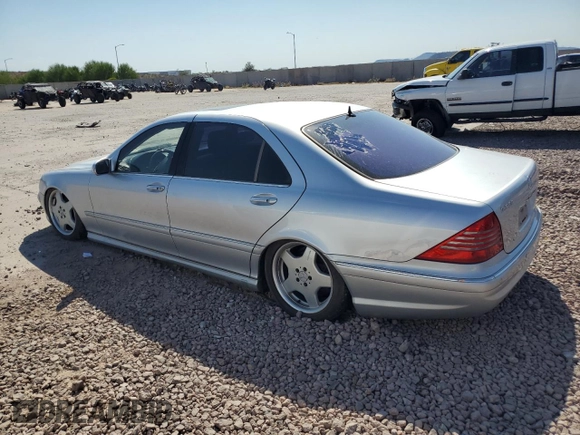 2002 Mercedes-Benz S 5.0L with VIN WDBNG75J12A276579, listed as a Copart auction lot 69104334 with Not Provided miles and Clean Title. Bid and sale history available at carsss.com. Image 2.