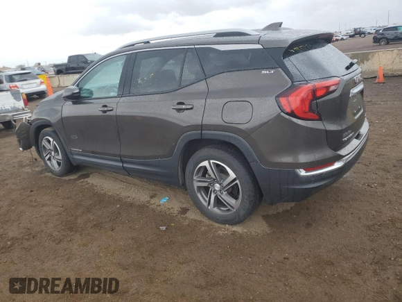2020 GMC Terrain SLT with VIN 3GKALVEV7LL169523, listed as a Copart auction lot 55866555 with 127,713 mi miles and Salvage title. Bid and sale history available at DreamBid. Image 2.