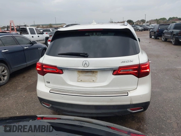 2016 Acura MDX w/Advance with VIN 5FRYD4H94GB019419, listed as a IAAI auction lot 41183232 with 261,619 mi miles. Bid and sale history available at carsss.com. Image 16.