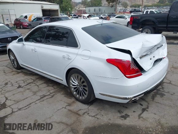 2019 Genesis G90 Premium with VIN KMTF34JA4KU061686, listed as a IAAI auction lot 42157076 with 27,359 mi miles and . Bid and sale history available at DreamBid. Image 3.